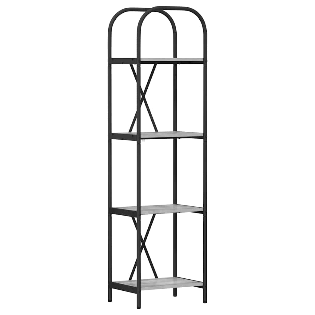 Raft pentru cărți sonoma gri 40 x 30 x 146 cm Lemn compozit GartenMobel Dekor