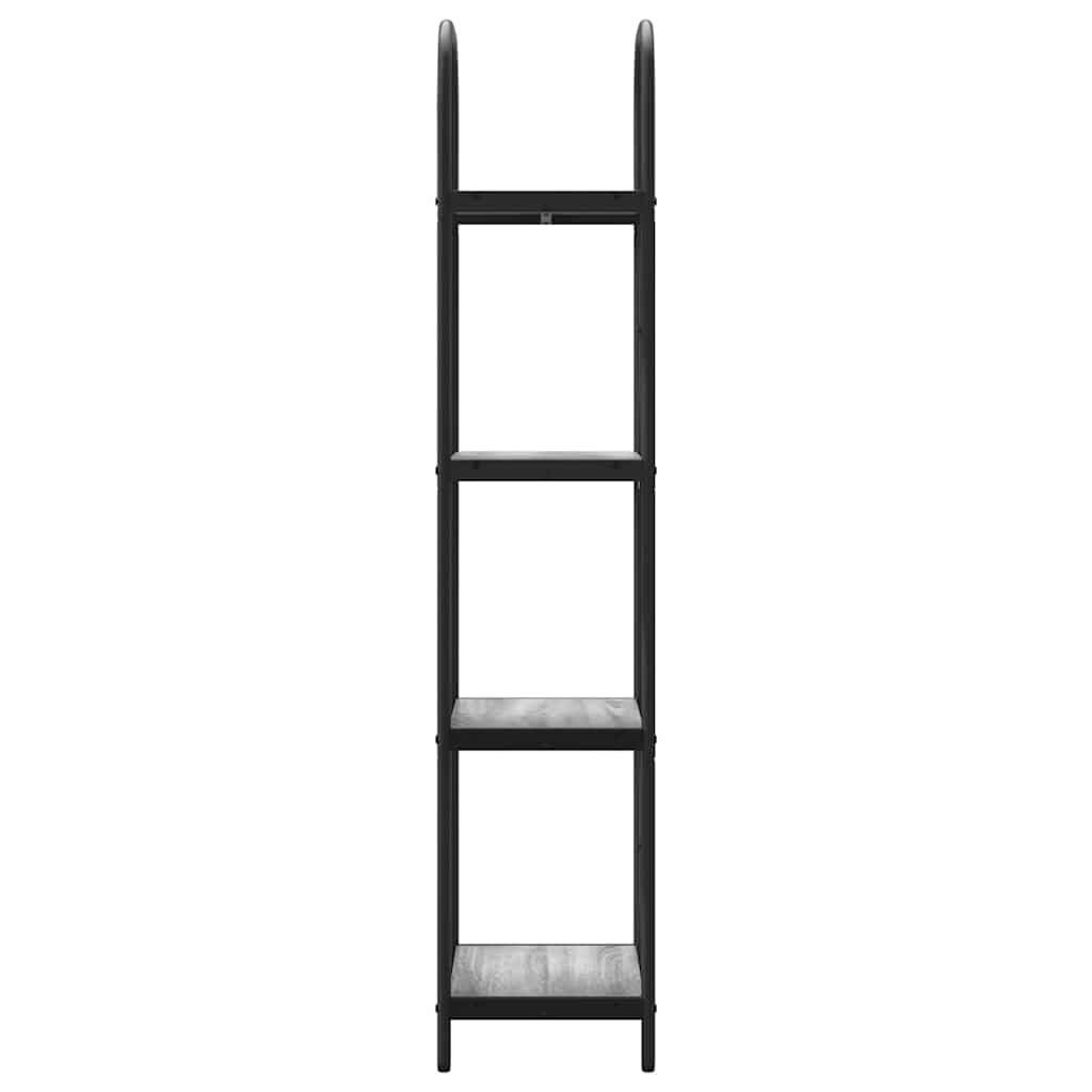 Raft pentru cărți sonoma gri 40 x 30 x 146 cm Lemn compozit GartenMobel Dekor