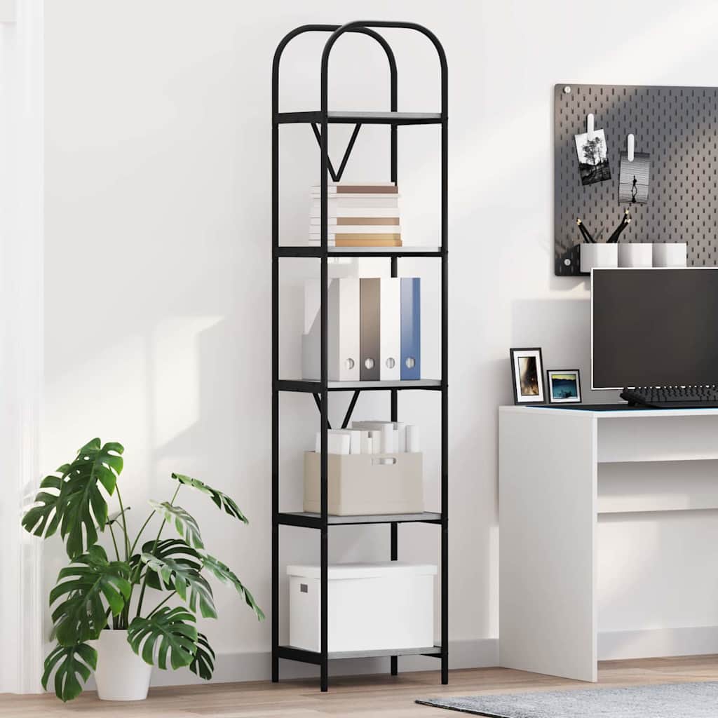 Raft pentru cărți sonoma gri 40 x 30 x 183 cm Lemn compozit GartenMobel Dekor