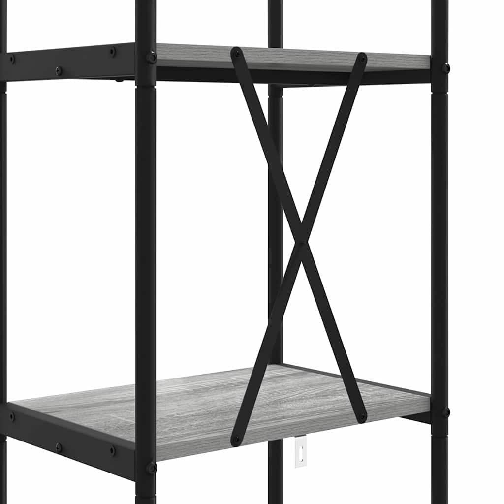 Raft pentru cărți sonoma gri 40 x 30 x 183 cm Lemn compozit GartenMobel Dekor