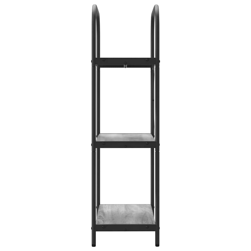 Raft pentru cărți sonoma gri 60 x 30 x 109 cm Lemn compozit GartenMobel Dekor