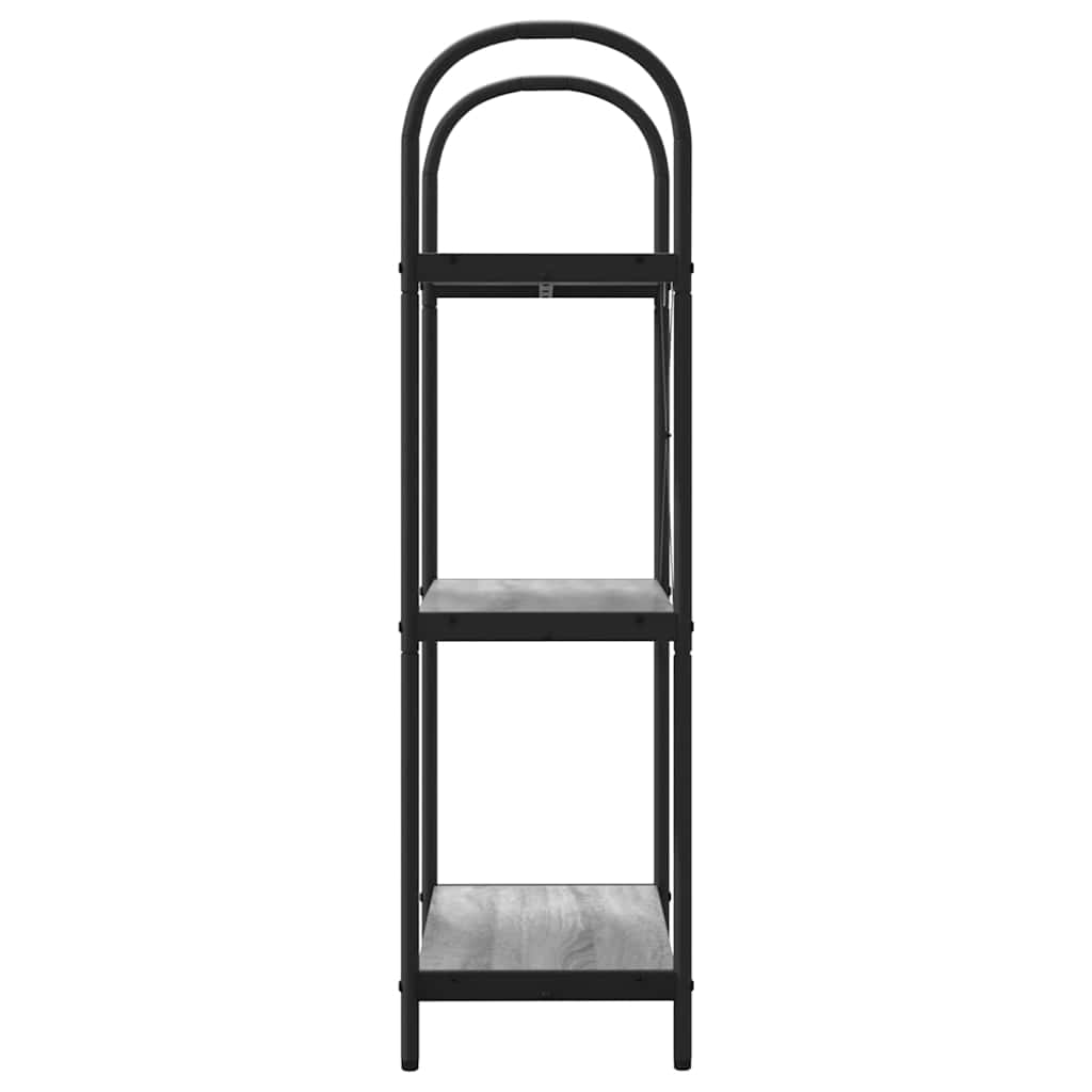 Raft pentru cărți sonoma gri 60 x 30 x 109 cm Lemn compozit GartenMobel Dekor