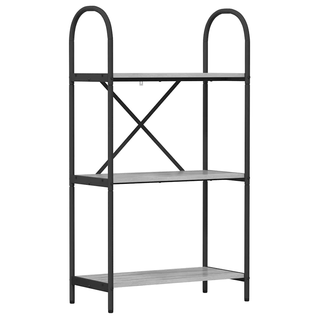 Raft pentru cărți sonoma gri 60 x 30 x 109 cm Lemn compozit GartenMobel Dekor