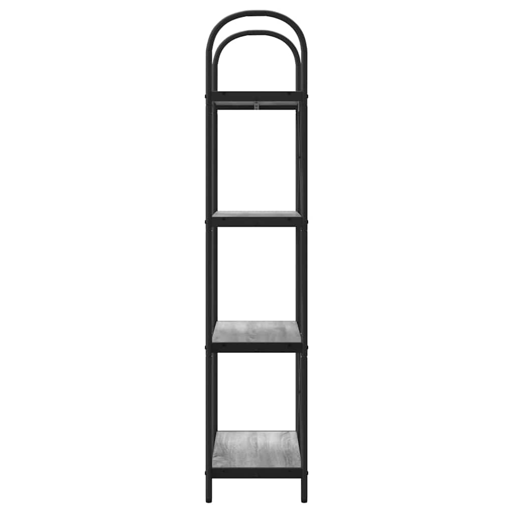 Raft pentru cărți sonoma gri 60 x 30 x 146 cm Lemn compozit GartenMobel Dekor