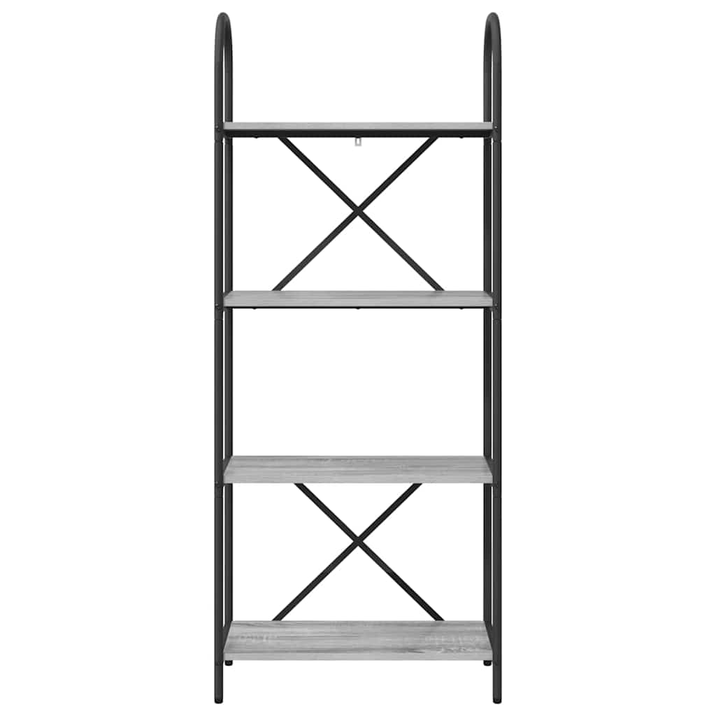 Raft pentru cărți sonoma gri 60 x 30 x 146 cm Lemn compozit GartenMobel Dekor