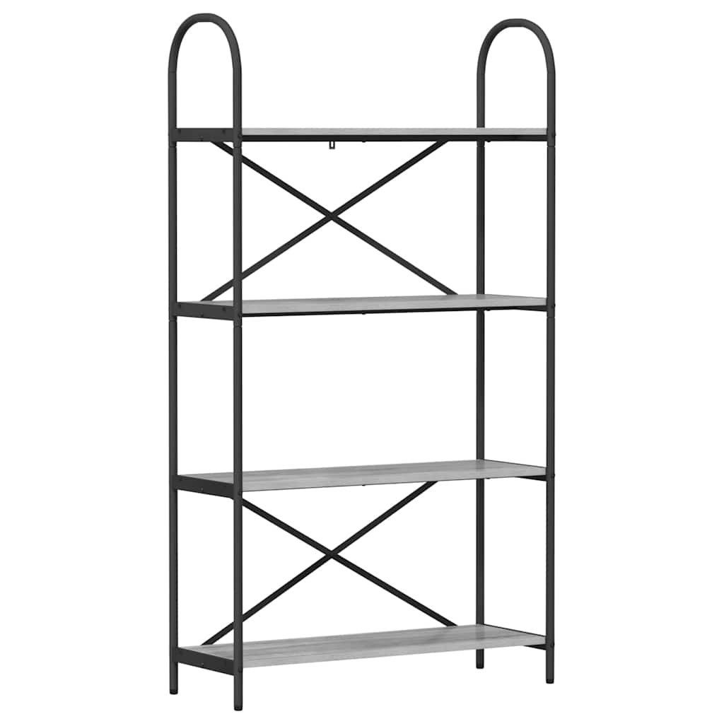 Raft pentru cărți sonoma gri 80 x 30 x 146 cm Lemn compozit GartenMobel Dekor