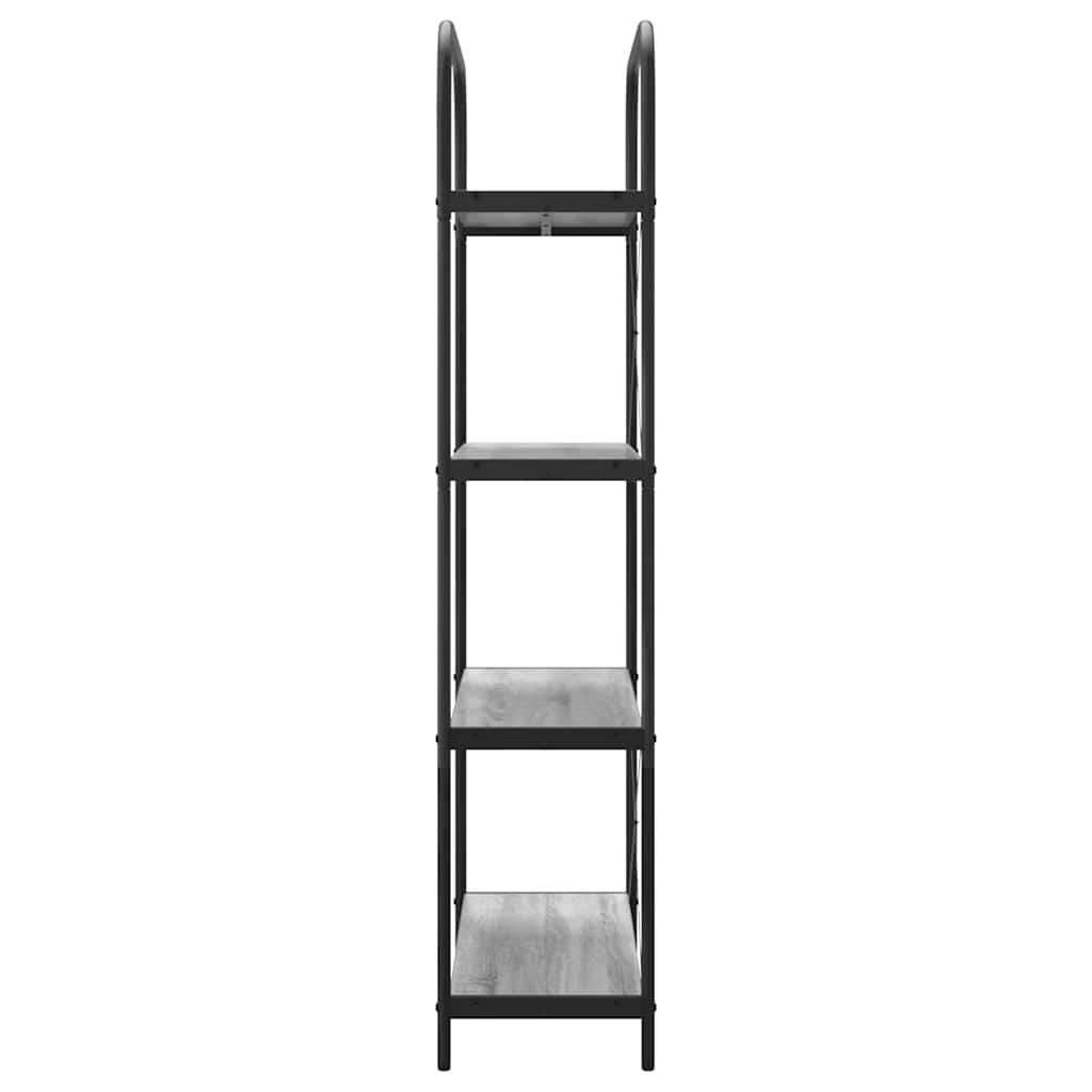 Raft pentru cărți sonoma gri 80 x 30 x 146 cm Lemn compozit GartenMobel Dekor
