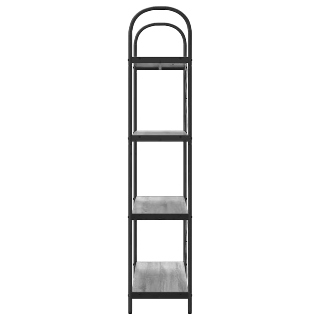 Raft pentru cărți sonoma gri 80 x 30 x 146 cm Lemn compozit GartenMobel Dekor