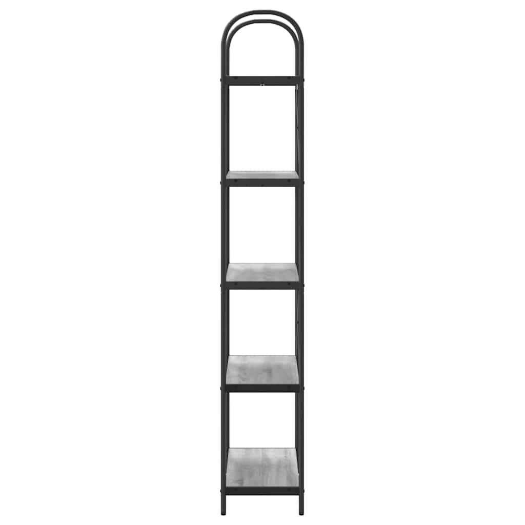Raft pentru cărți sonoma gri 80 x 30 x 183 cm Lemn compozit GartenMobel Dekor