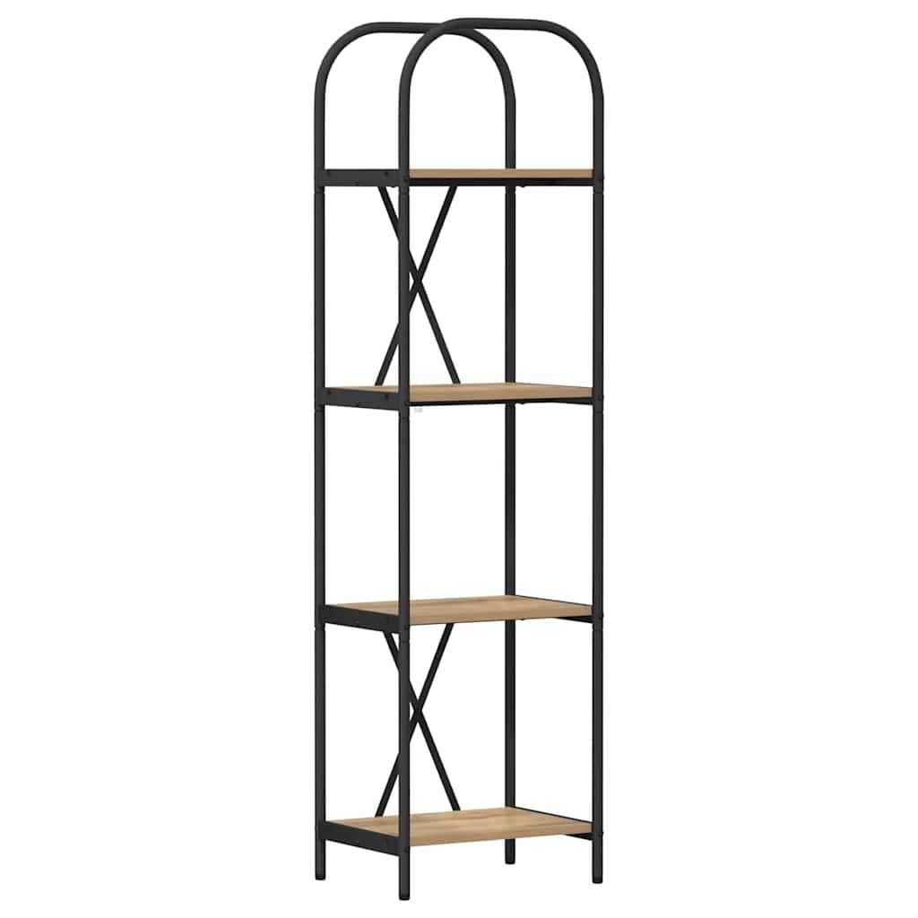 Raft pentru cărți stejar artizanal 40 x 30 x 146 cm GartenMobel Dekor