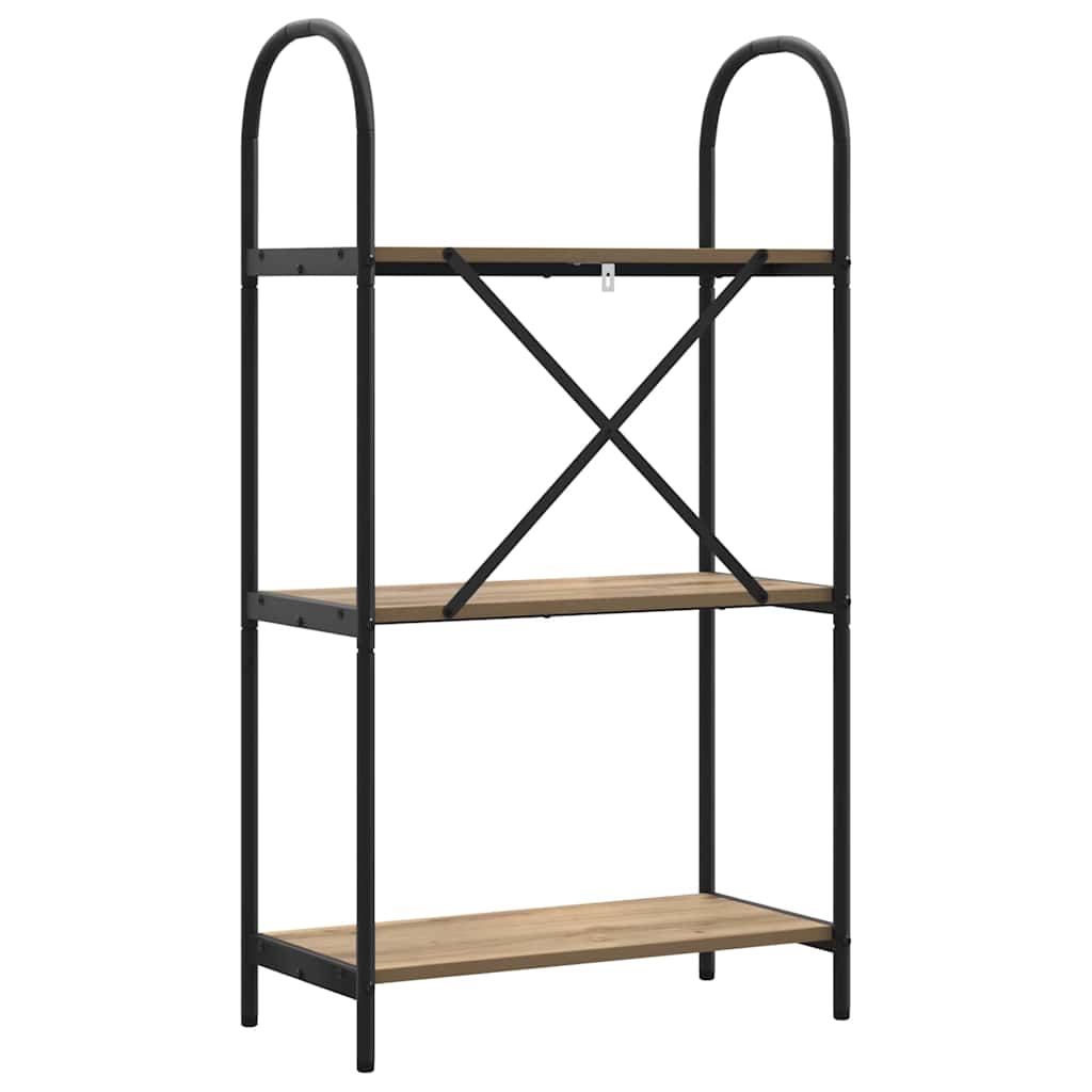 Raft pentru cărți stejar artizanal 60 x 30 x 109 cm GartenMobel Dekor