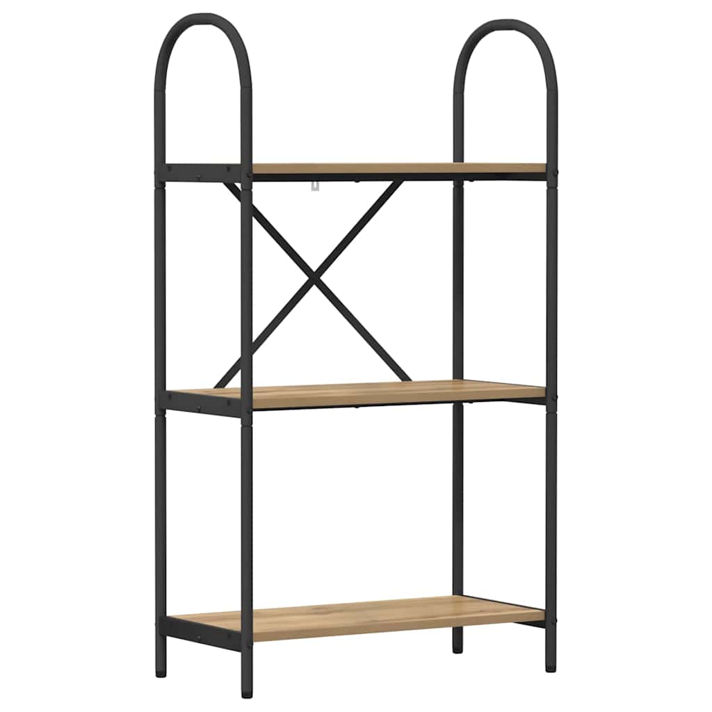 Raft pentru cărți stejar artizanal 60 x 30 x 109 cm GartenMobel Dekor