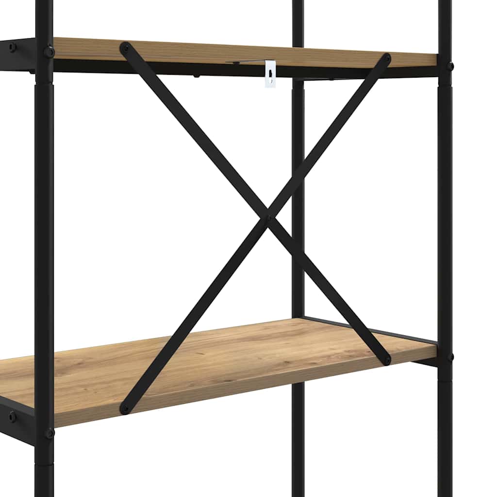 Raft pentru cărți stejar artizanal 60 x 30 x 146 cm GartenMobel Dekor