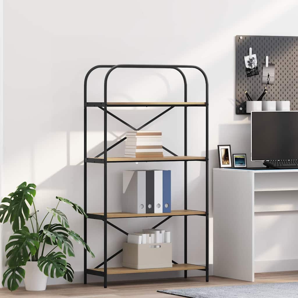 Raft pentru cărți stejar artizanal 80 x 30 x 146 cm GartenMobel Dekor