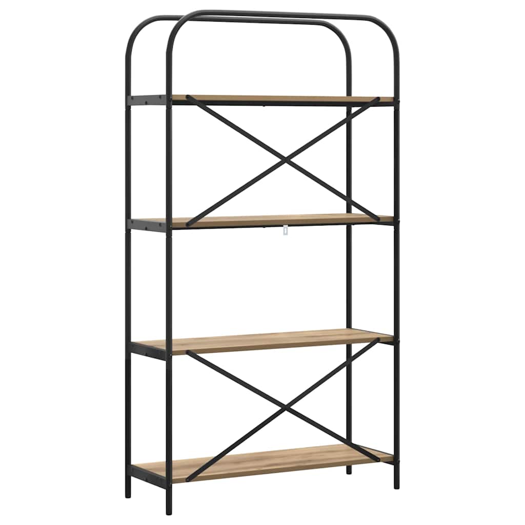 Raft pentru cărți stejar artizanal 80 x 30 x 146 cm GartenMobel Dekor