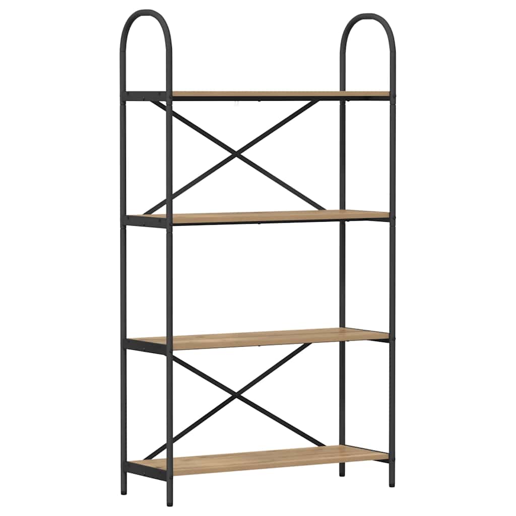 Raft pentru cărți stejar artizanal 80 x 30 x 146 cm GartenMobel Dekor