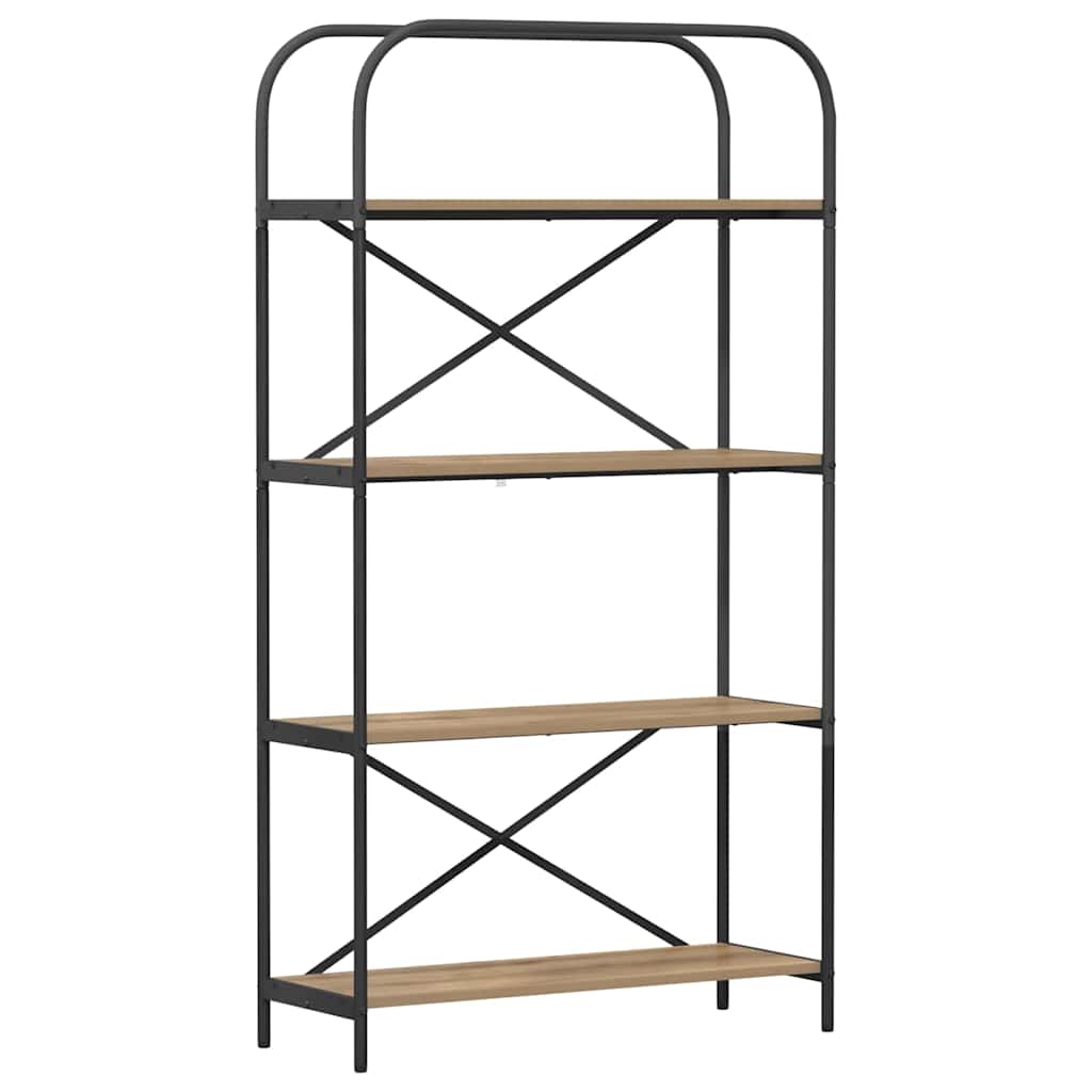 Raft pentru cărți stejar artizanal 80 x 30 x 146 cm GartenMobel Dekor