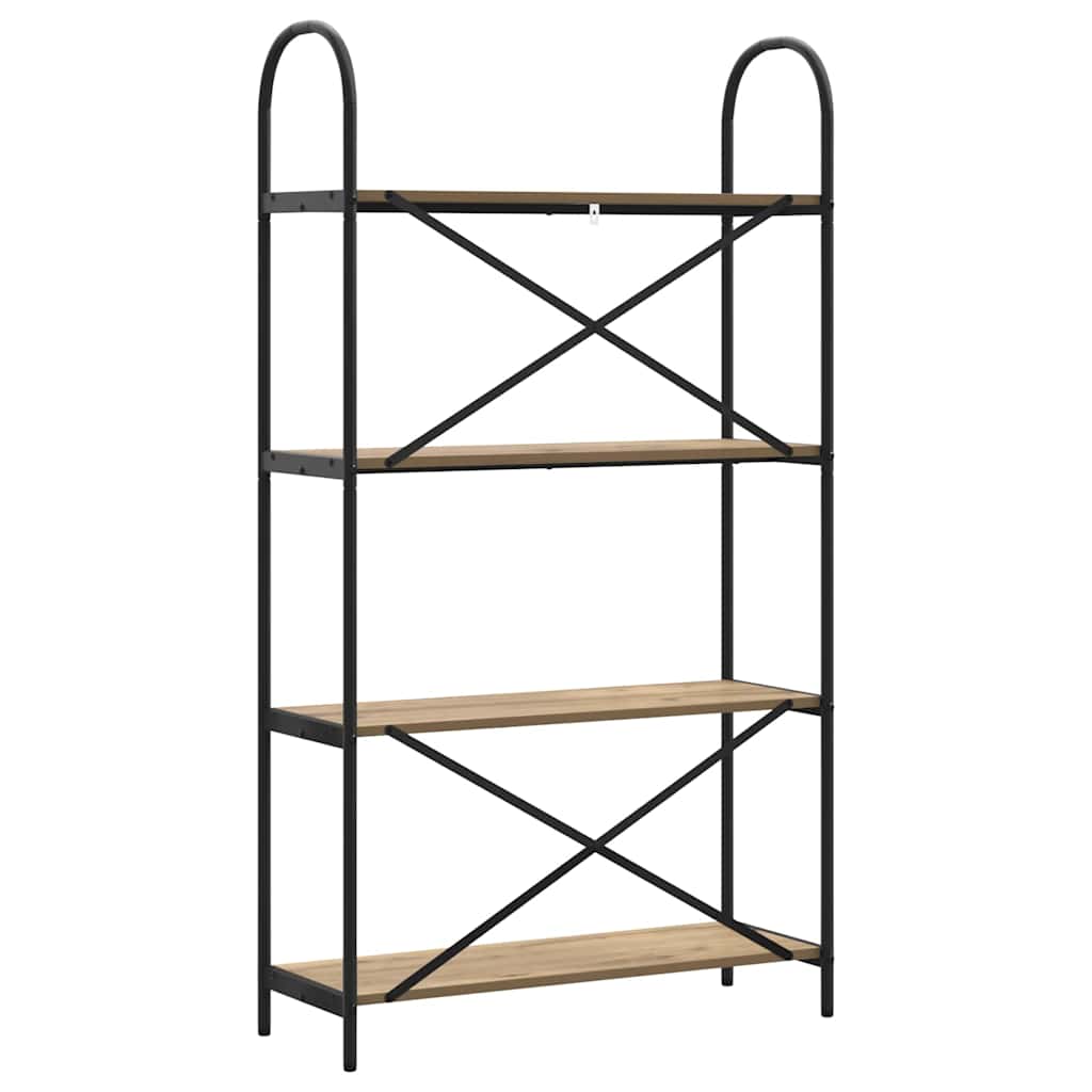 Raft pentru cărți stejar artizanal 80 x 30 x 146 cm GartenMobel Dekor
