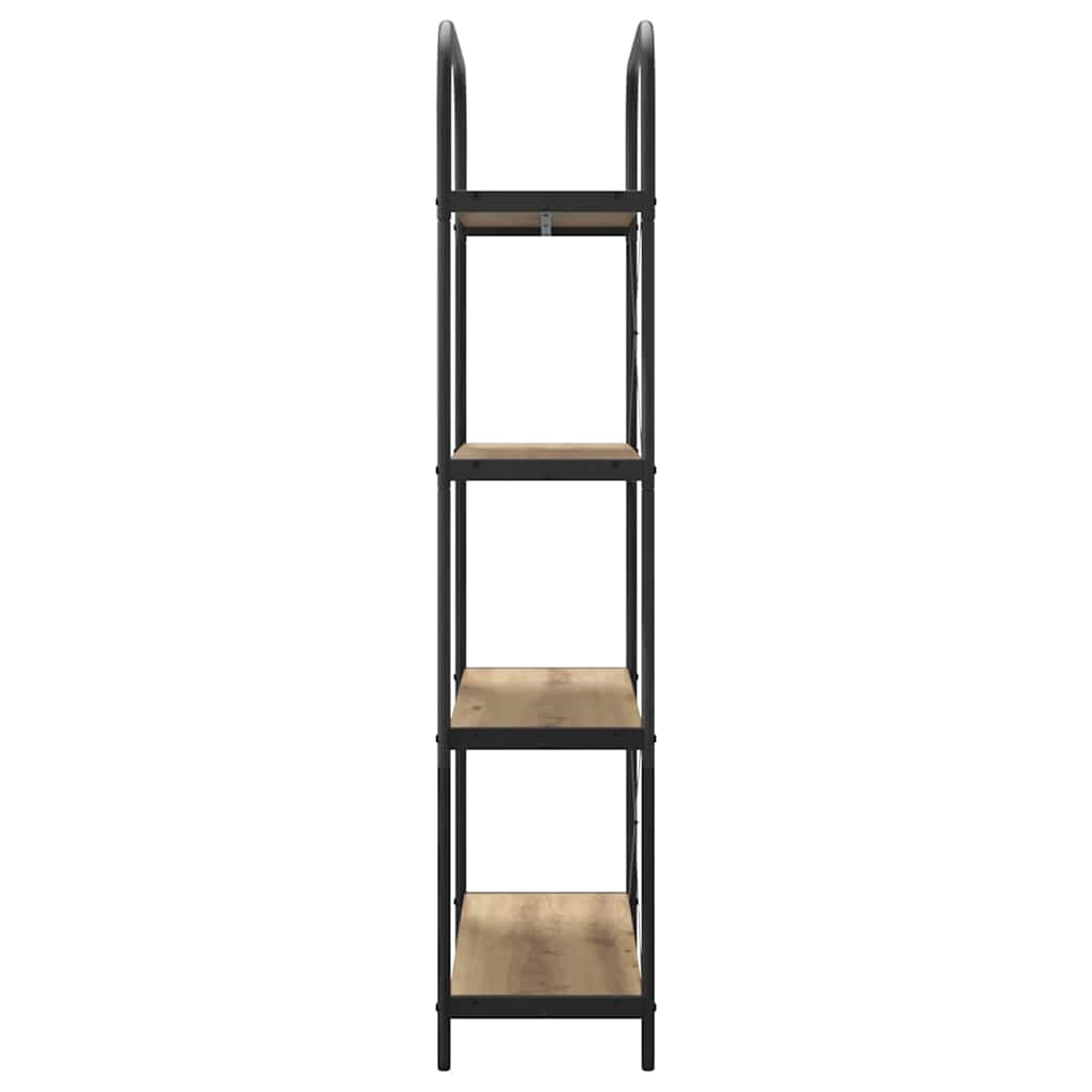 Raft pentru cărți stejar artizanal 80 x 30 x 146 cm GartenMobel Dekor