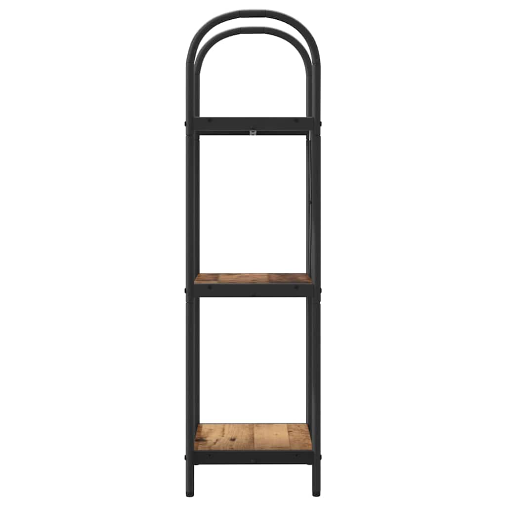 Raft pentru cărți Lemn vechi 40 x 30 x 109 cm Lemn compozit GartenMobel Dekor