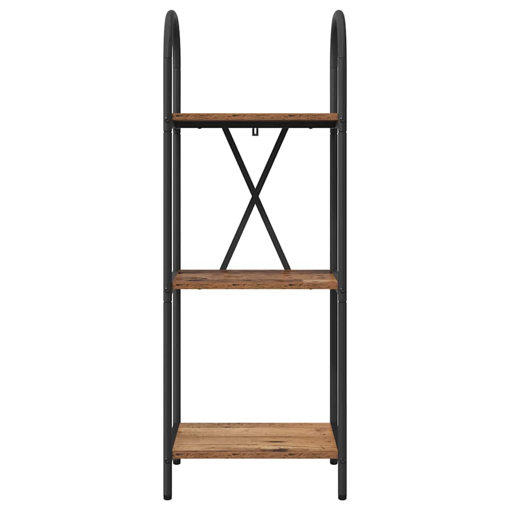 Raft pentru cărți Lemn vechi 40 x 30 x 109 cm Lemn compozit GartenMobel Dekor