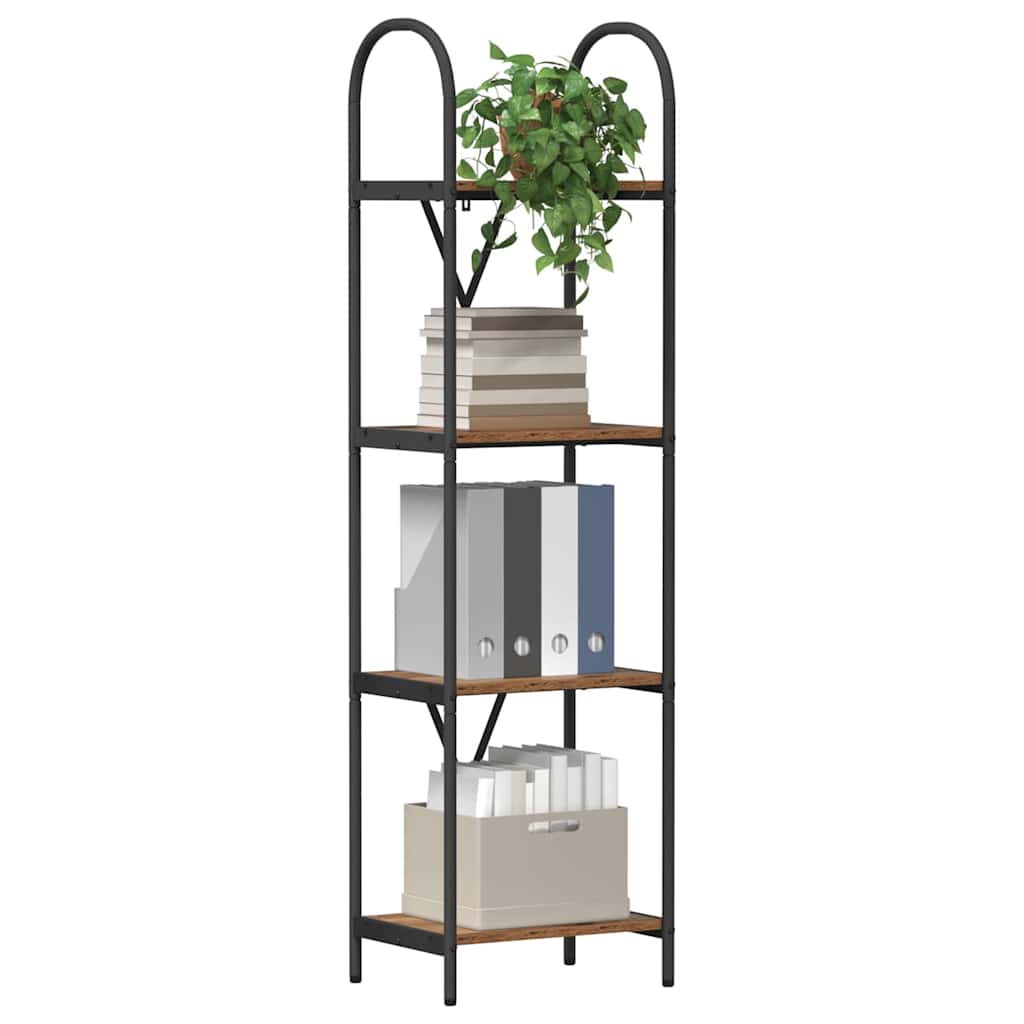 Raft pentru cărți Lemn vechi 40 x 30 x 146 cm Lemn compozit GartenMobel Dekor