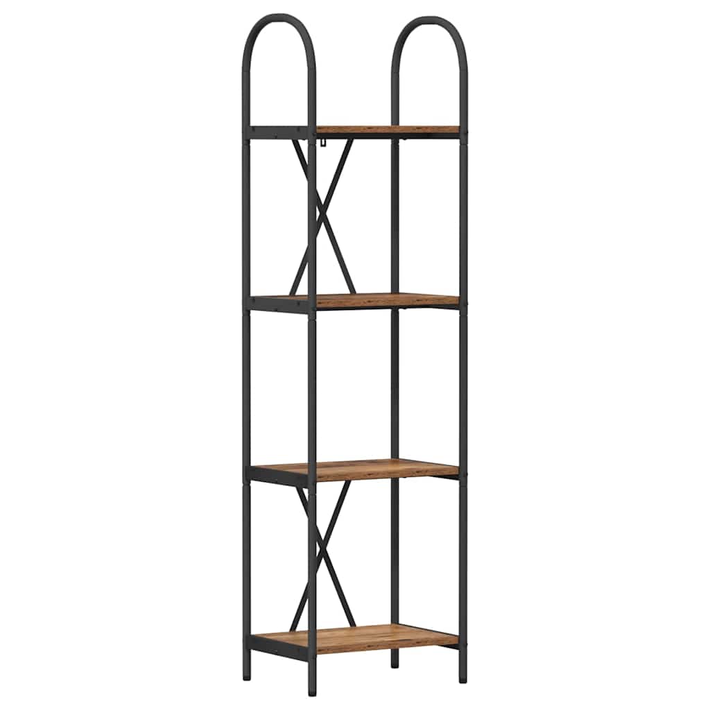 Raft pentru cărți Lemn vechi 40 x 30 x 146 cm Lemn compozit GartenMobel Dekor