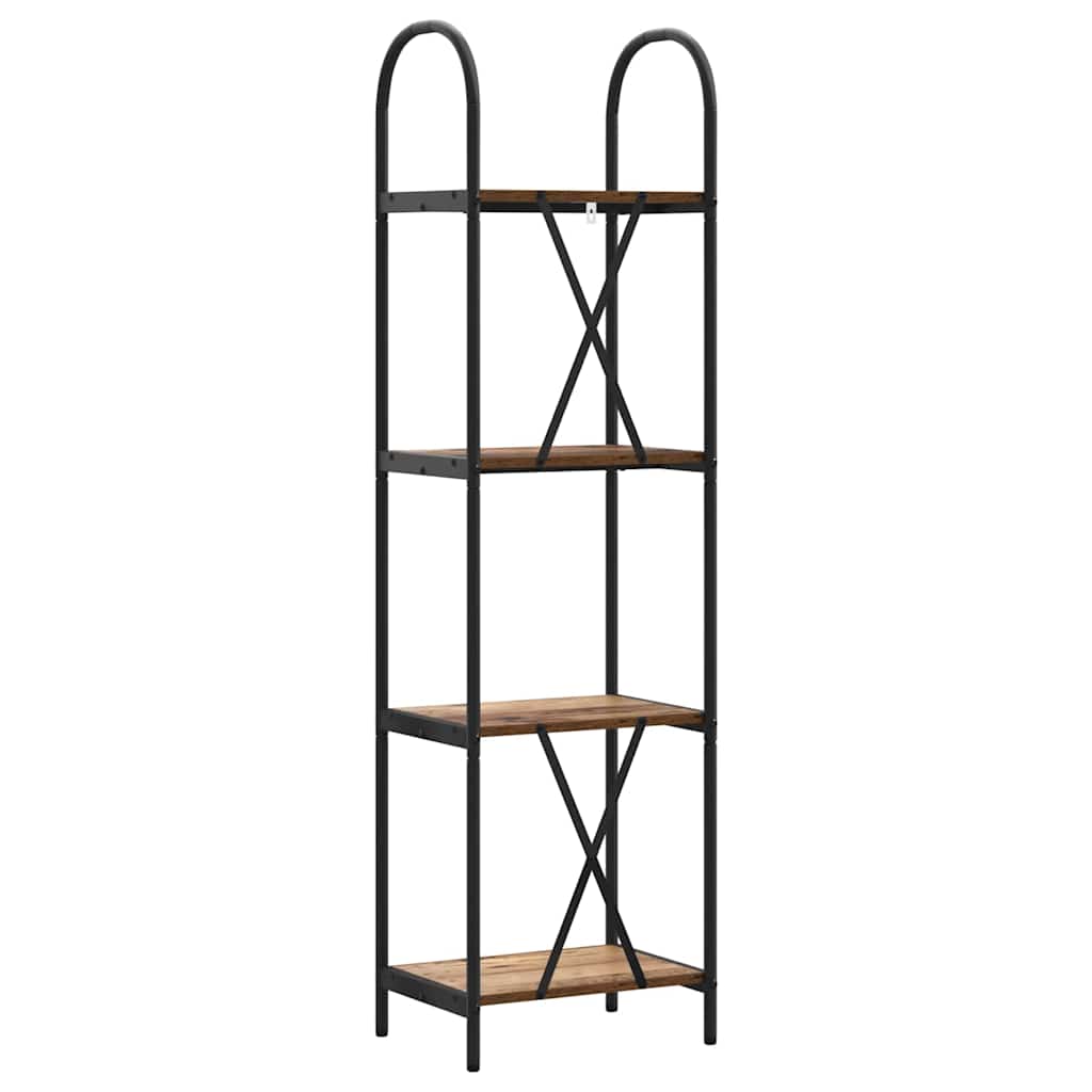 Raft pentru cărți Lemn vechi 40 x 30 x 146 cm Lemn compozit GartenMobel Dekor