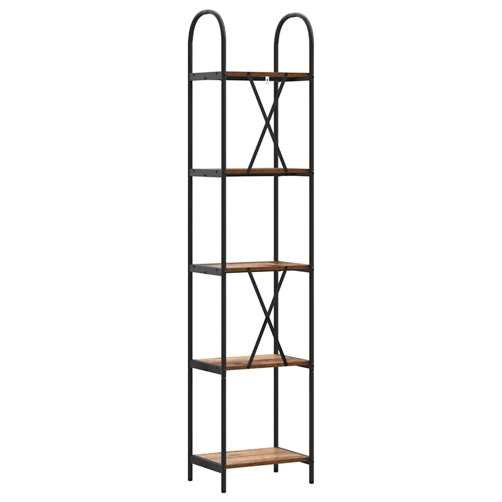 Raft pentru cărți Lemn vechi 40 x 30 x 183 cm Lemn compozit GartenMobel Dekor