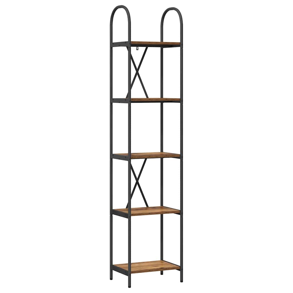 Raft pentru cărți Lemn vechi 40 x 30 x 183 cm Lemn compozit GartenMobel Dekor