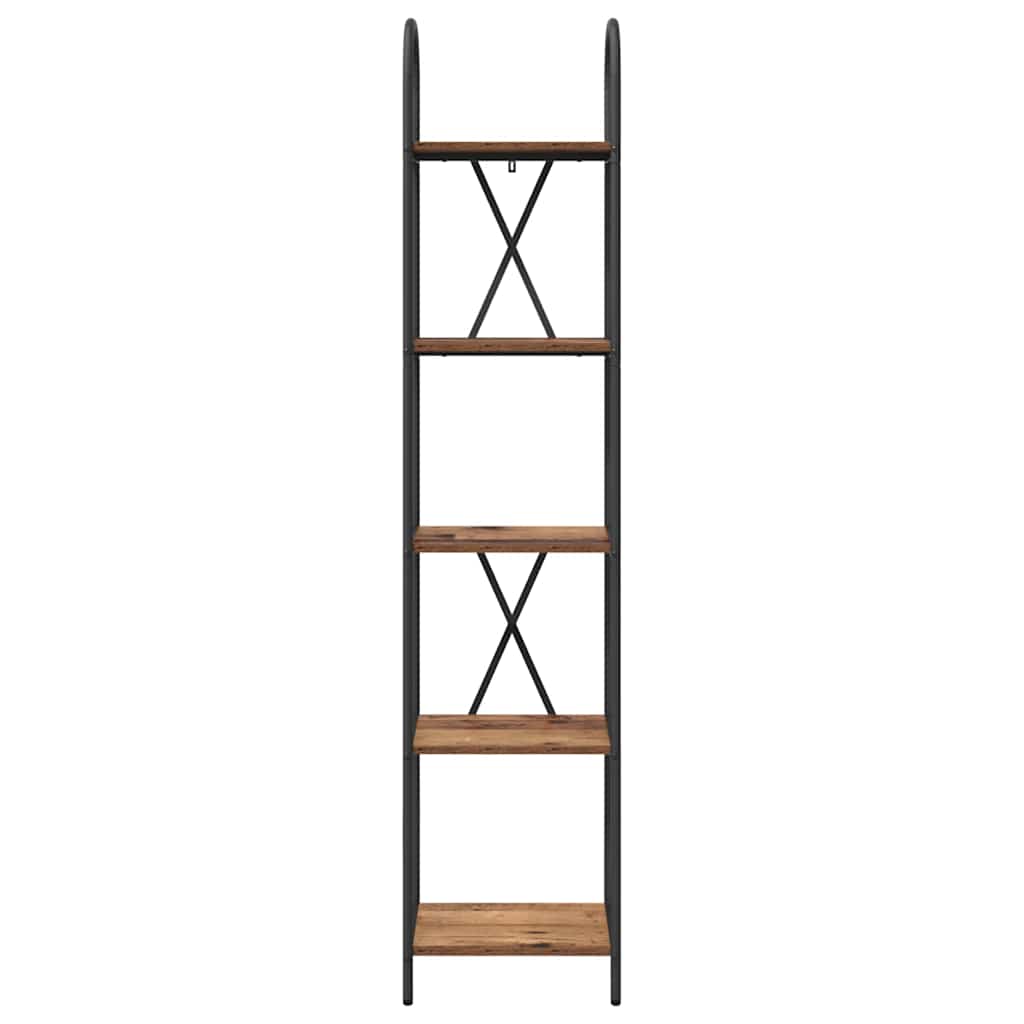 Raft pentru cărți Lemn vechi 40 x 30 x 183 cm Lemn compozit GartenMobel Dekor