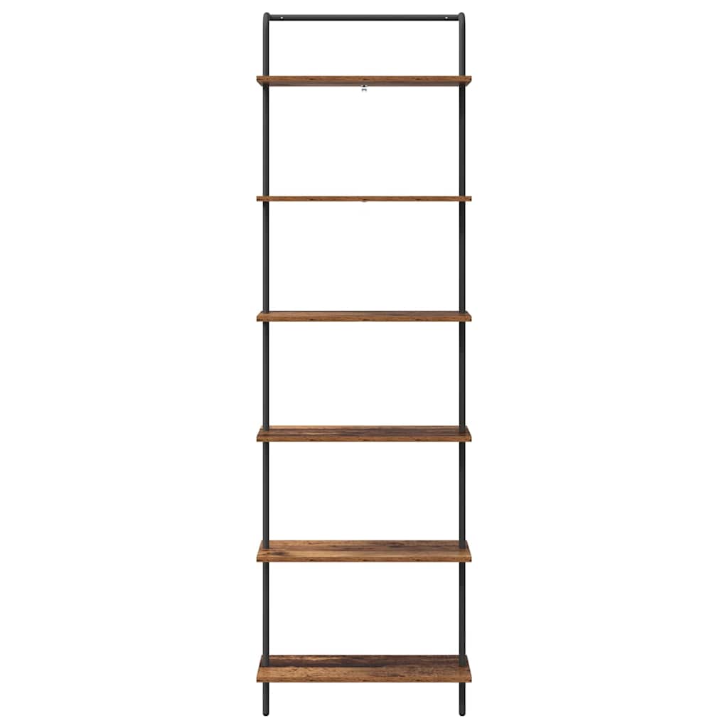 Raft pentru cărți Lemn vechi 60 x 24 x 203 cm Lemn compozit GartenMobel Dekor