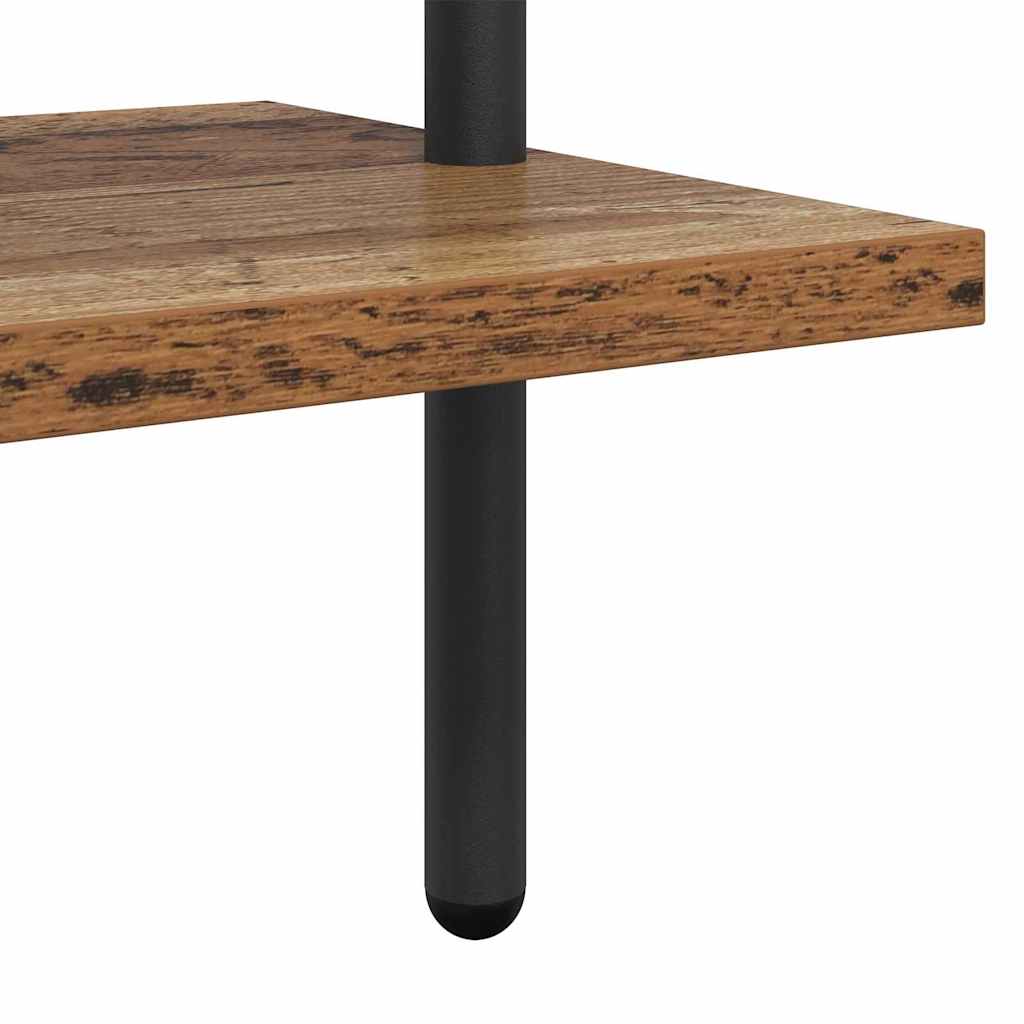 Raft pentru cărți Lemn vechi 60 x 24 x 203 cm Lemn compozit GartenMobel Dekor