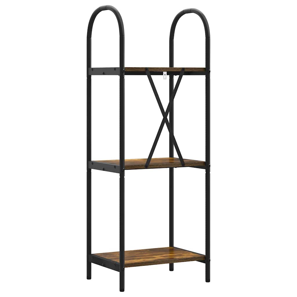 Raft pentru cărți Stejar afumat 40 x 30 x 109 cm Lemn compozit GartenMobel Dekor