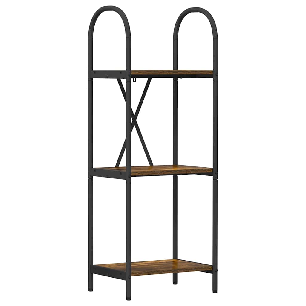 Raft pentru cărți Stejar afumat 40 x 30 x 109 cm Lemn compozit GartenMobel Dekor