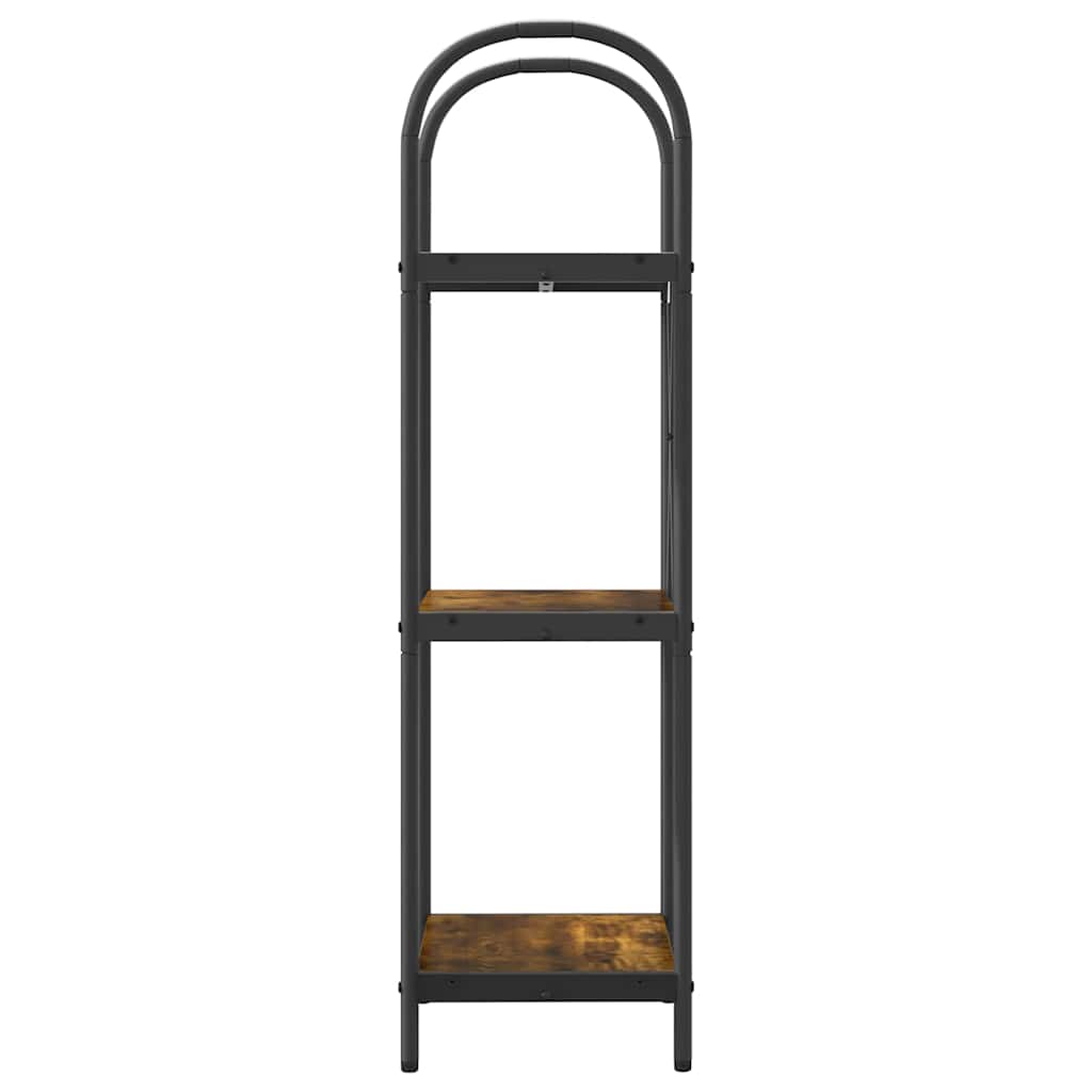 Raft pentru cărți Stejar afumat 40 x 30 x 109 cm Lemn compozit GartenMobel Dekor