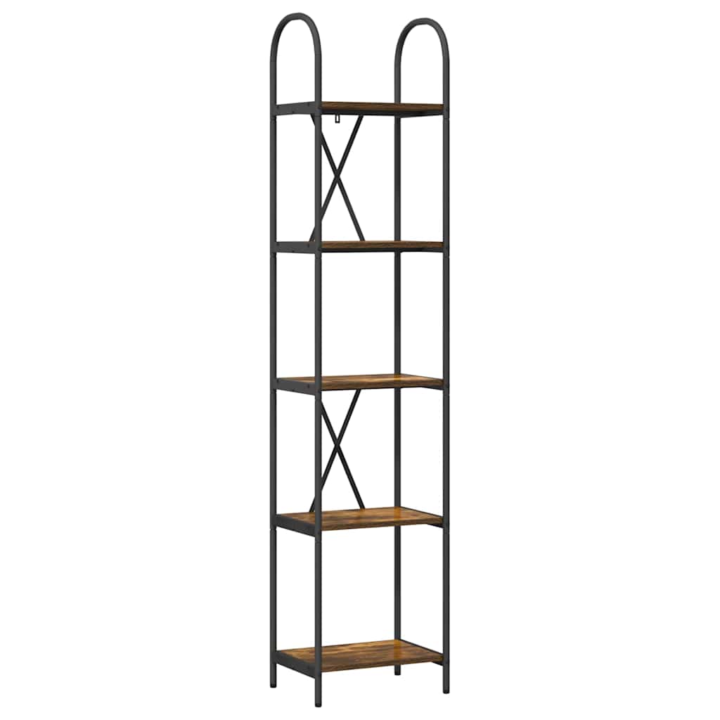 Raft pentru cărți Stejar afumat 40 x 30 x 183 cm Lemn compozit GartenMobel Dekor