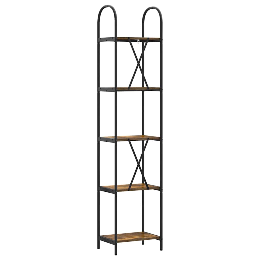 Raft pentru cărți Stejar afumat 40 x 30 x 183 cm Lemn compozit GartenMobel Dekor