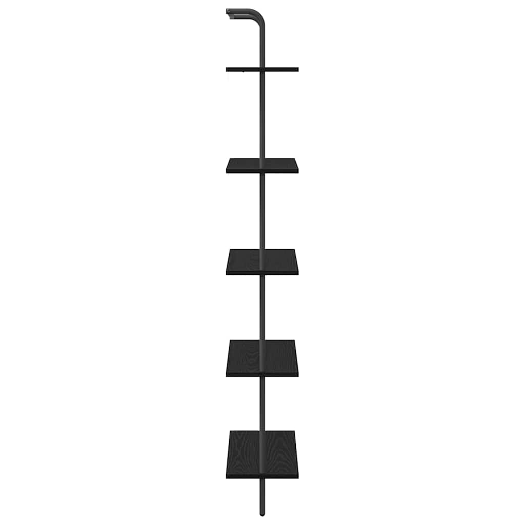 Raft pentru cărți Stejar negru 60 x 24 x 168 cm Lemn compozit GartenMobel Dekor