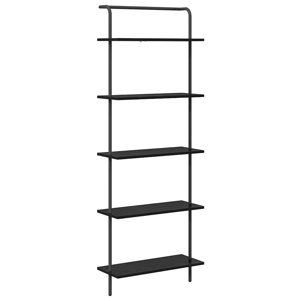 Raft pentru cărți Stejar negru 60 x 24 x 168 cm Lemn compozit GartenMobel Dekor