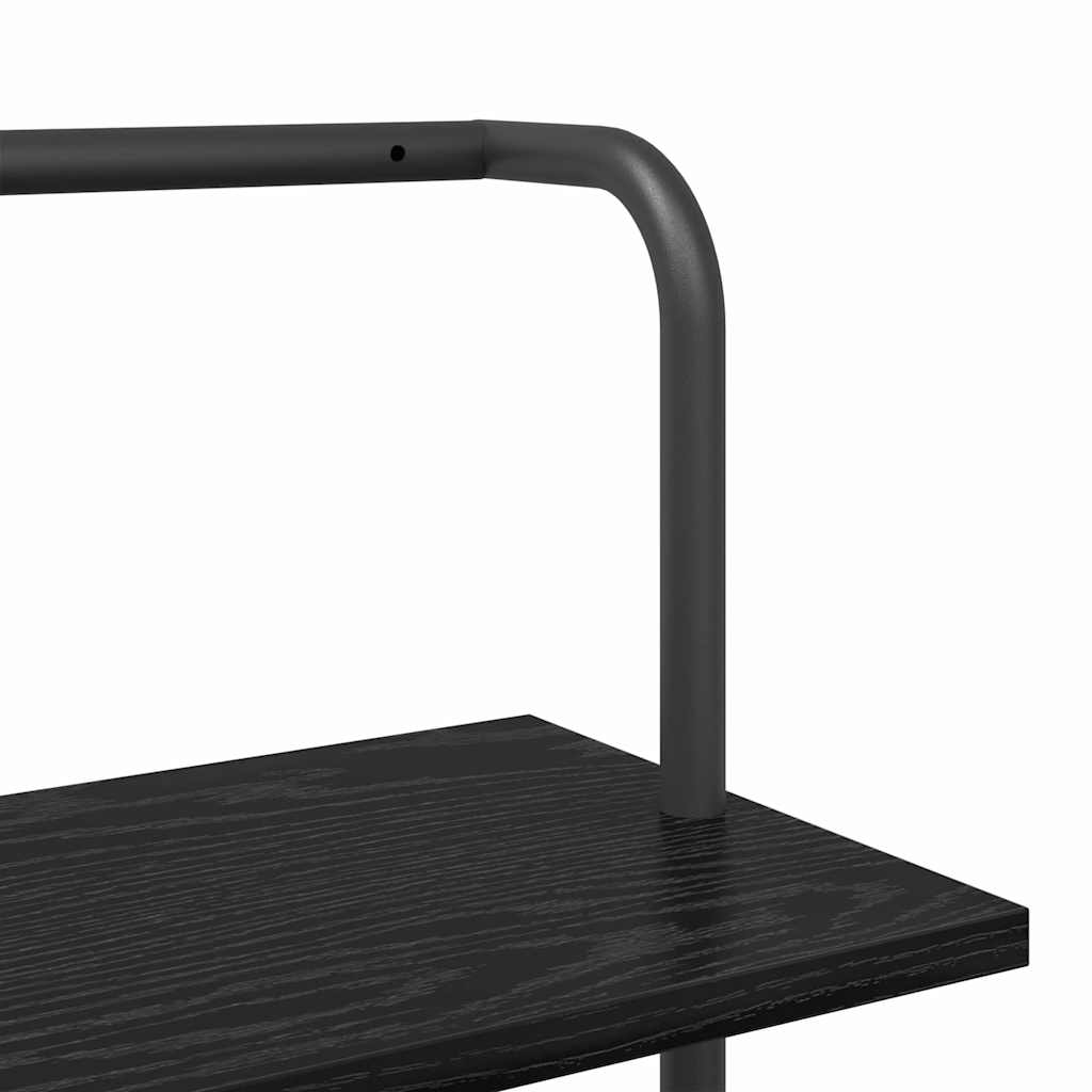 Raft pentru cărți Stejar negru 60 x 24 x 168 cm Lemn compozit GartenMobel Dekor