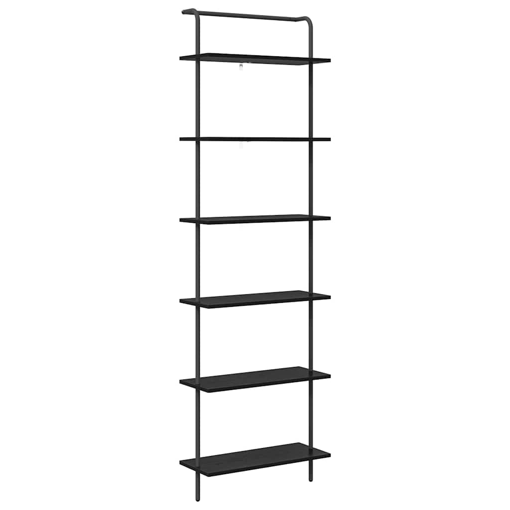 Raft pentru cărți Stejar negru 60 x 24 x 203 cm Lemn compozit GartenMobel Dekor