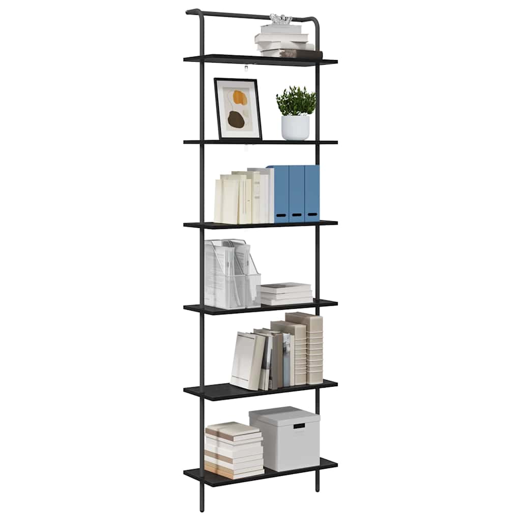Raft pentru cărți Stejar negru 60 x 24 x 203 cm Lemn compozit GartenMobel Dekor