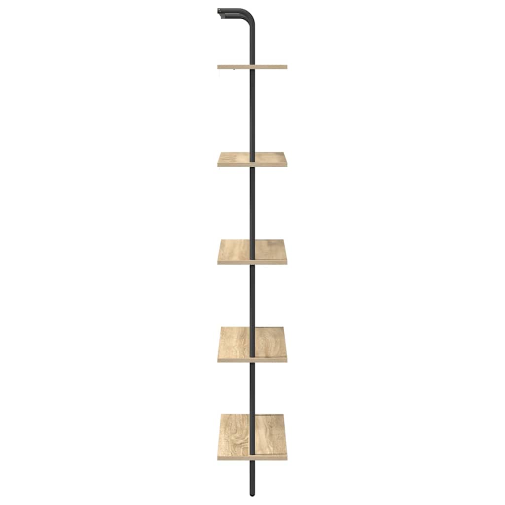 Raft pentru cărți Stejar sonoma 60 x 24 x 168 cm Lemn compozit GartenMobel Dekor