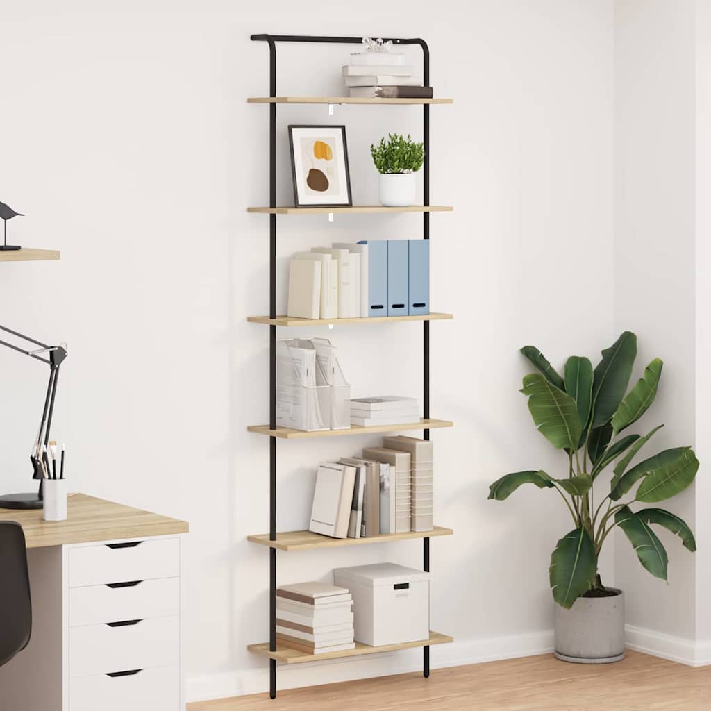 Raft pentru cărți Stejar sonoma 60 x 24 x 203 cm Lemn compozit GartenMobel Dekor