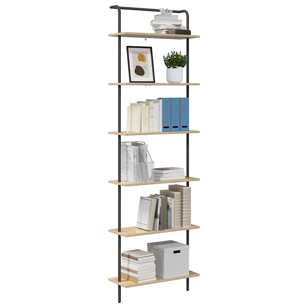 Raft pentru cărți Stejar sonoma 60 x 24 x 203 cm Lemn compozit GartenMobel Dekor