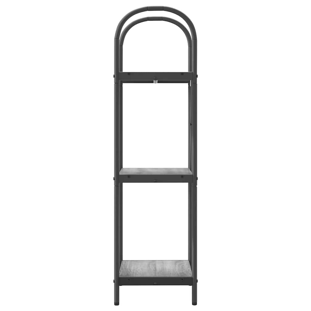 Raft pentru cărți sonoma gri 40 x 30 x 109 cm Lemn compozit GartenMobel Dekor
