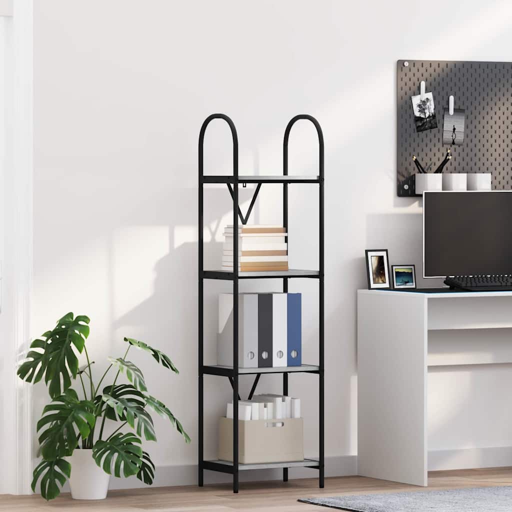 Raft pentru cărți sonoma gri 40 x 30 x 146 cm Lemn compozit GartenMobel Dekor