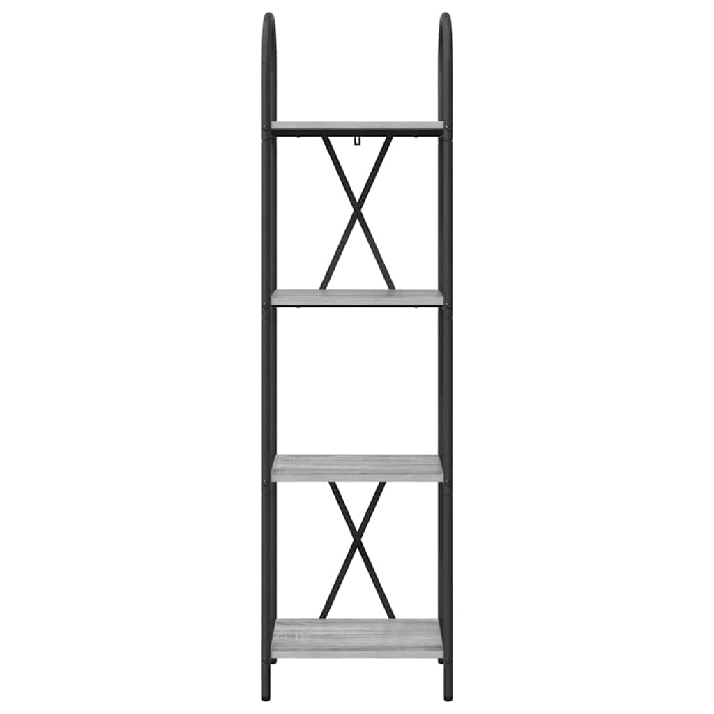Raft pentru cărți sonoma gri 40 x 30 x 146 cm Lemn compozit GartenMobel Dekor