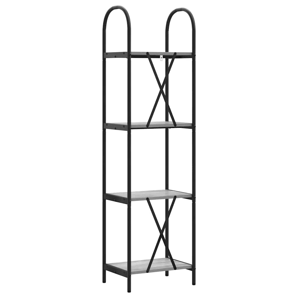 Raft pentru cărți sonoma gri 40 x 30 x 146 cm Lemn compozit GartenMobel Dekor